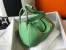 Hermes Lindy 26cm Bag in Vert Cypres Clemence Leather with GHW