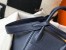 Hermes Lindy 30cm Bag in Dark Blue Clemence Leather with GHW