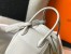 Hermes Lindy 30cm Bag in Pearl Grey Clemence Leather with GHW