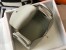 Hermes Lindy 30cm Bag in Pearl Grey Clemence Leather with GHW
