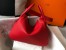 Hermes Lindy 30cm Bag in Red Clemence Leather with GHW