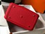 Hermes Lindy 30cm Bag in Red Clemence Leather with GHW