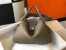 Hermes Lindy 30cm Bag in Taupe Clemence Leather with PHW