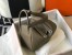 Hermes Lindy 30cm Bag in Taupe Clemence Leather with PHW