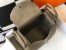 Hermes Lindy 30cm Bag in Taupe Clemence Leather with PHW