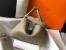 Hermes Lindy 30cm Bag in Tourterelle Clemence Leather with GHW