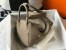 Hermes Lindy 30cm Bag in Tourterelle Clemence Leather with GHW