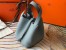 Hermes Picotin Lock 18 Bag in Blue Lin Clemence Leather with PHW
