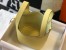 Hermes Picotin Lock 18 Bag in Jaune Poussin Clemence Leather with GHW