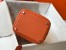 Hermes Picotin Lock 18 Bag in Orange Clemence Leather with PHW