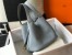 Hermes Picotin Lock 12 Bag in Blue Lin Clemence Leather with GHW