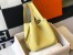 Hermes Picotin Lock 12 Bag in Jaune Poussin Clemence Leather with GHW