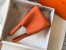 Hermes Picotin Lock 12 Bag in Orange Clemence Leather with PHW