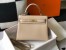 Hermes Kelly 25cm Retourne Bag in Trench Clemence Leather with GHW