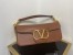Valentino Large Loco Shoulder Bag In Brown Calfskin