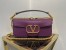 Valentino Large Loco Shoulder Bag In Purple Calfskin