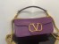 Valentino Large Loco Shoulder Bag In Purple Calfskin