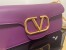 Valentino Large Loco Shoulder Bag In Purple Calfskin