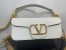 Valentino Large Loco Shoulder Bag In White Calfskin