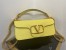 Valentino Large Loco Shoulder Bag In Yellow Calfskin