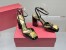 Valentino One Stud Pumps 90mm In Black Patent Leather