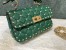 Valentino Rockstud Spike Small Bag in Green Nappa Leather
