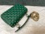 Valentino Rockstud Spike Small Bag in Green Nappa Leather