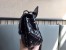 Valentino Rockstud Spike Small Bag in Black Crinkled Nappa Leather