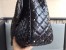 Valentino Rockstud Spike Large Bag in Black Crinkled Nappa Leather