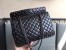 Valentino Rockstud Spike Large Bag in Black Crinkled Nappa Leather
