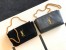 Saint Laurent Kate Reversible Medium Bag In Black Suede and Leather
