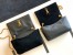 Saint Laurent Kate Reversible Medium Bag In Black Suede and Leather
