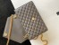 Saint Laurent Envelope Medium Bag In Grey Grained Leather
