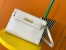 Saint Laurent Manhattan Medium Shoulder Bag in White Calfskin