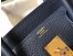 Hermes Birkin 30cm Bag in Dark Blue Clemence Leather with GHW