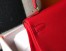 Hermes Kelly 28cm Retourne Bag in Red Clemence Leather with GHW