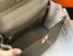 Hermes Kelly 28cm Retourne Bag in Tourterelle Clemence Leather with GHW