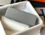 Hermes Kelly Pochette Clutch In Blue Glacier Epsom Leather