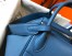 Hermes Lindy 30cm Bag in Blue Agate Clemence Leather with PHW