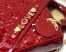 Dior Small Lady Dior My ABCDior Bag In Red Patent Calfskin 