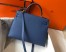 Hermes Kelly 32cm Sellier Bag in Blue Agate Epsom Leather with GHW