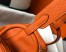 Hermes Lindy 30cm Bag in Orange Clemence Leather with PHW
