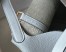 Hermes Picotin Lock 12 Bag in Blue Lin Clemence Leather with GHW