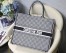 Dior Large Book Tote Bag In Houndstooth Embroidered Canvas