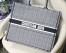 Dior Large Book Tote Bag In Houndstooth Embroidered Canvas