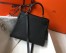 Hermes Kelly 32cm Retourne Bag in Black Clemence Leather with GHW