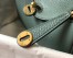Hermes Lindy Mini Bag in Vert Amande Clemence Leather with GHW