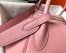 Hermes Lindy 26cm Bag in Pink Clemence Leather with GHW