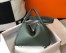 Hermes Lindy 26cm Bag in Vert Amande Clemence Leather with GHW