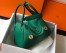Hermes Lindy 30cm Bag in Malachite Clemence Leather with GHW